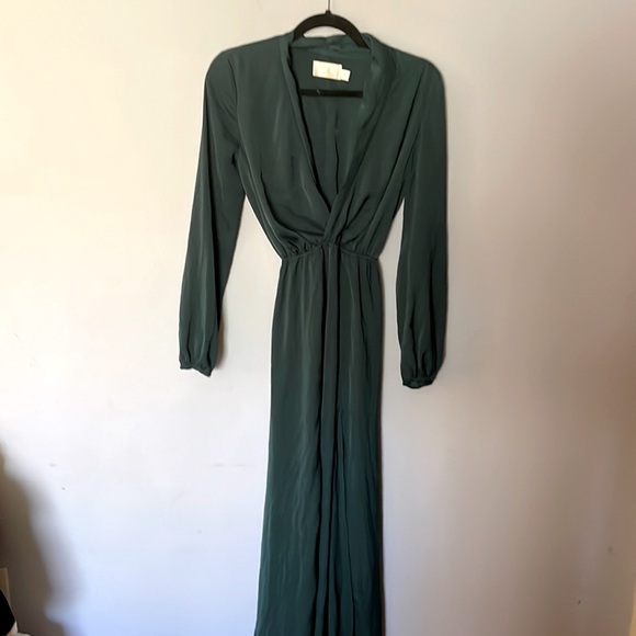 TJD The Jerset Diaries maxi dress in emerald - Picture 1 of 5